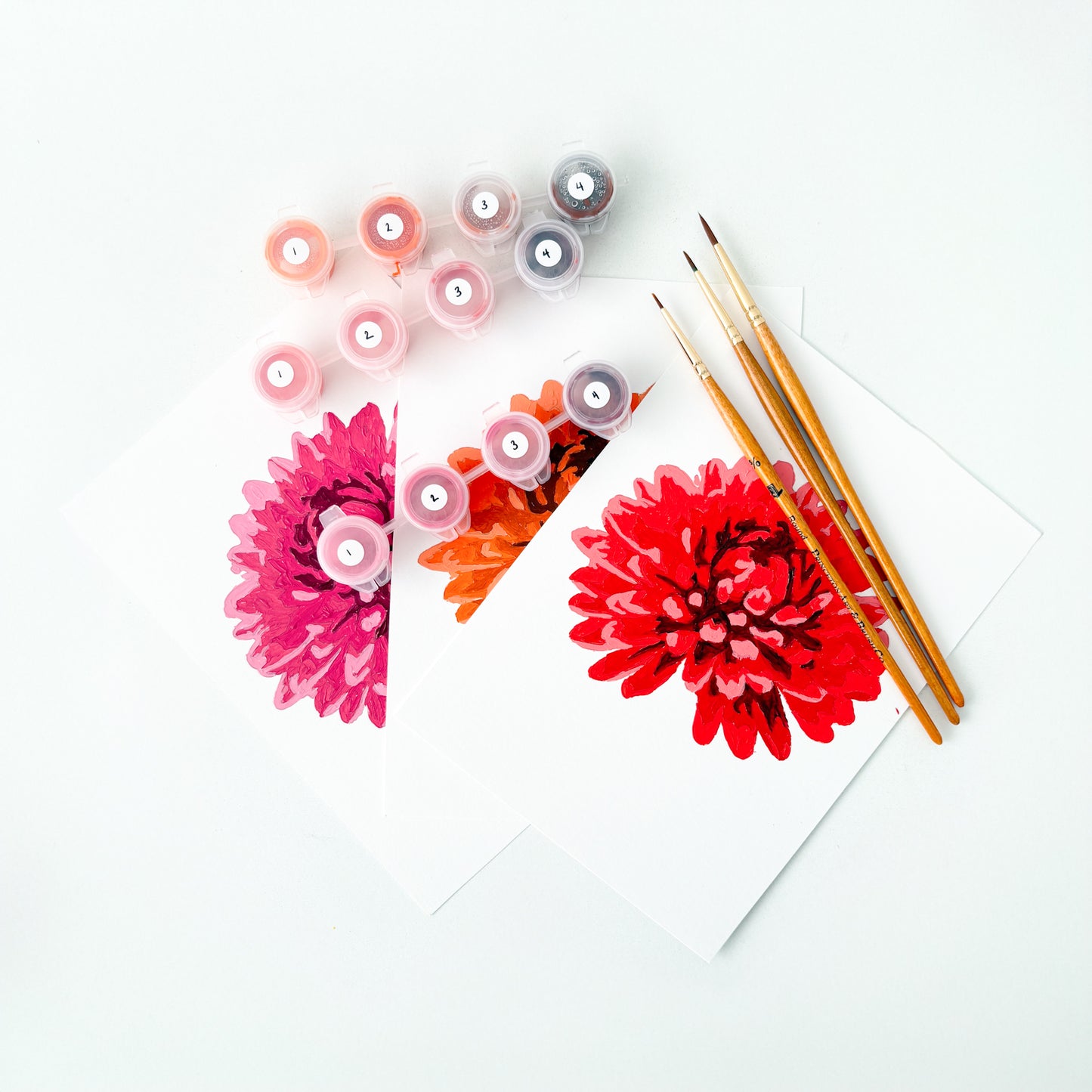 Mums Trio Mini Paint By Number Kit