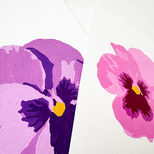 Pansies Trio Mini Paint By Number Kit