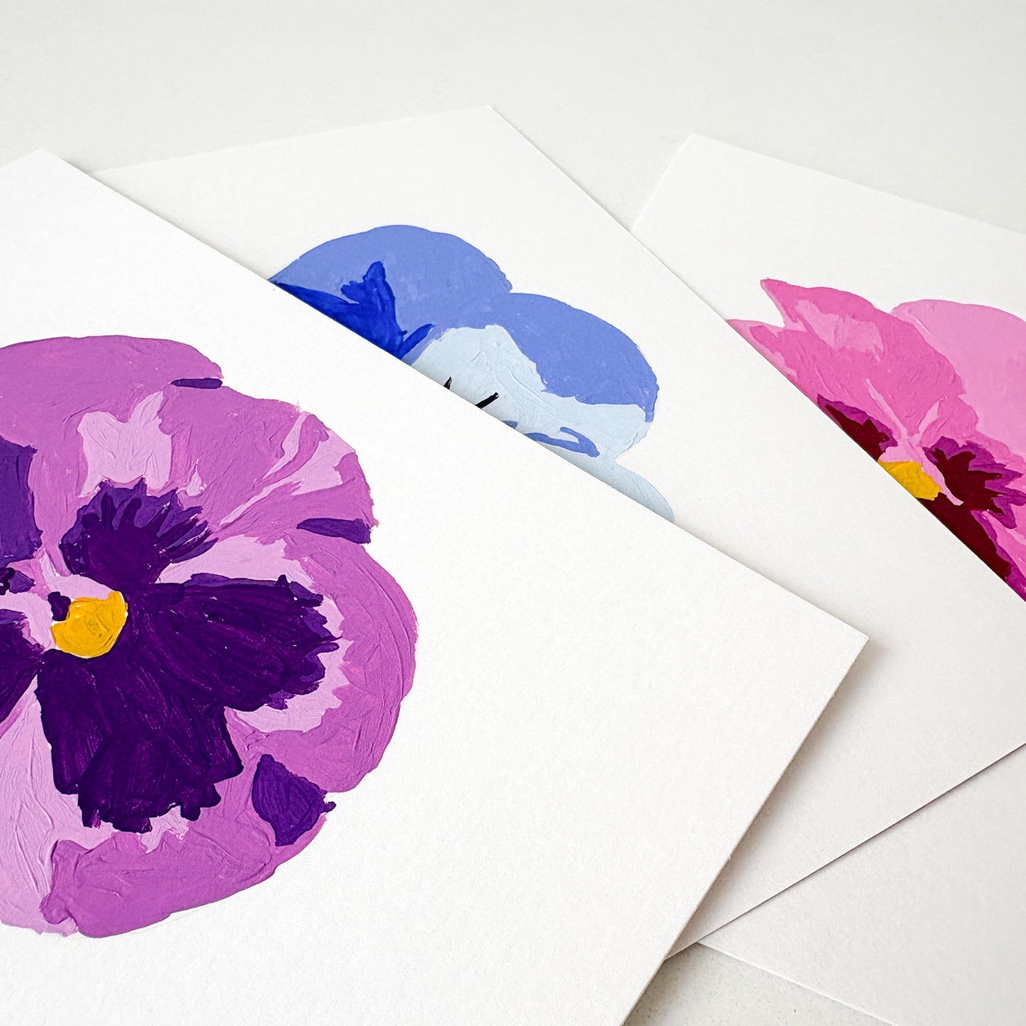 Pansies Trio Mini Paint By Number Kit