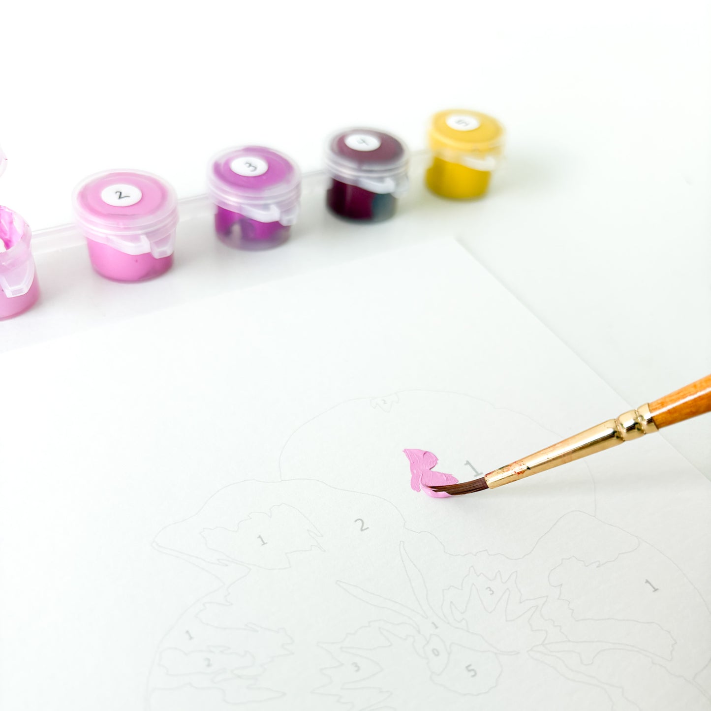 Pansies Trio Mini Paint By Number Kit