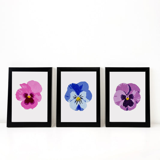 Pansies Trio Mini Paint By Number Kit